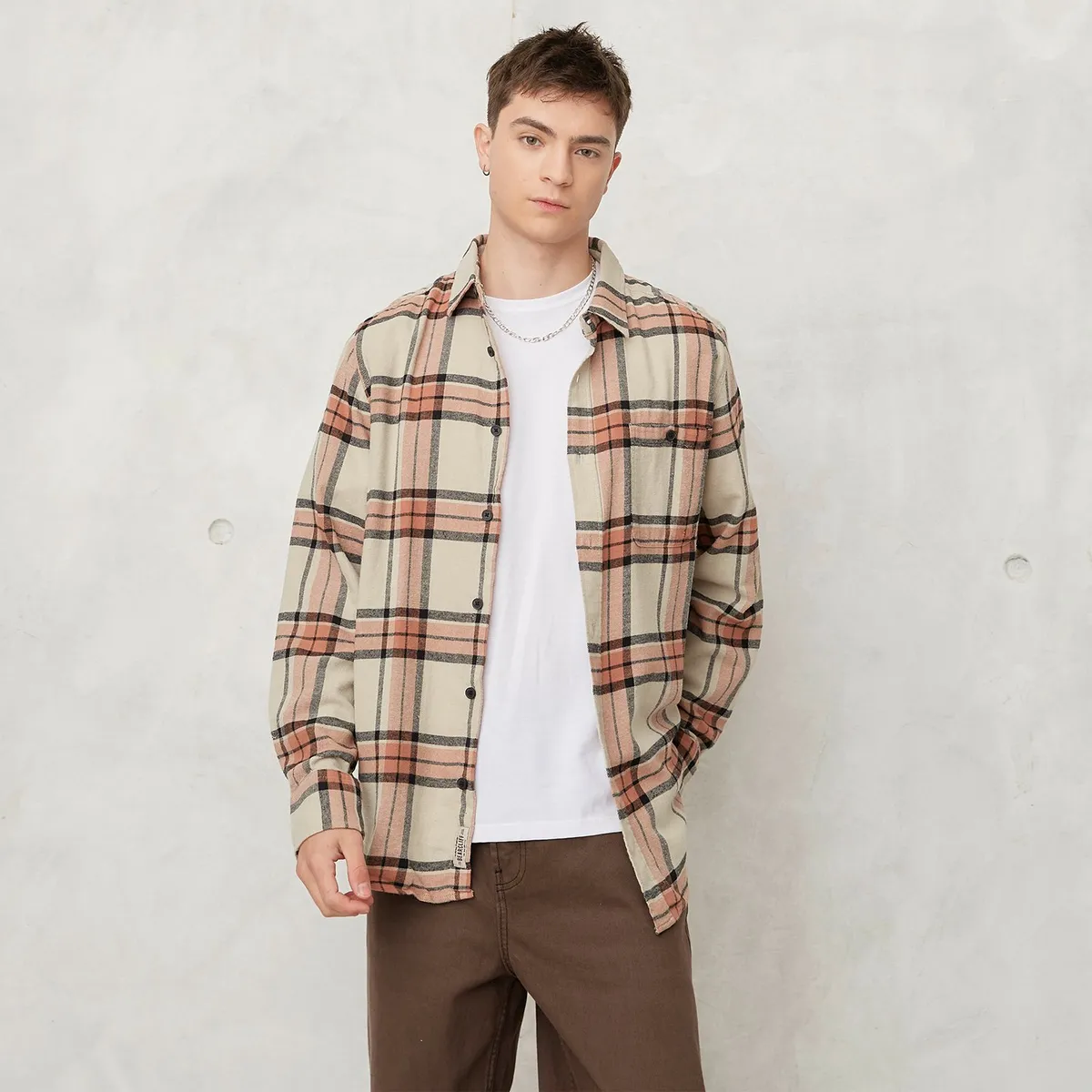 BEARCLIFF - Camisa 100% Algodónregular Fit Hombre Bearcliff