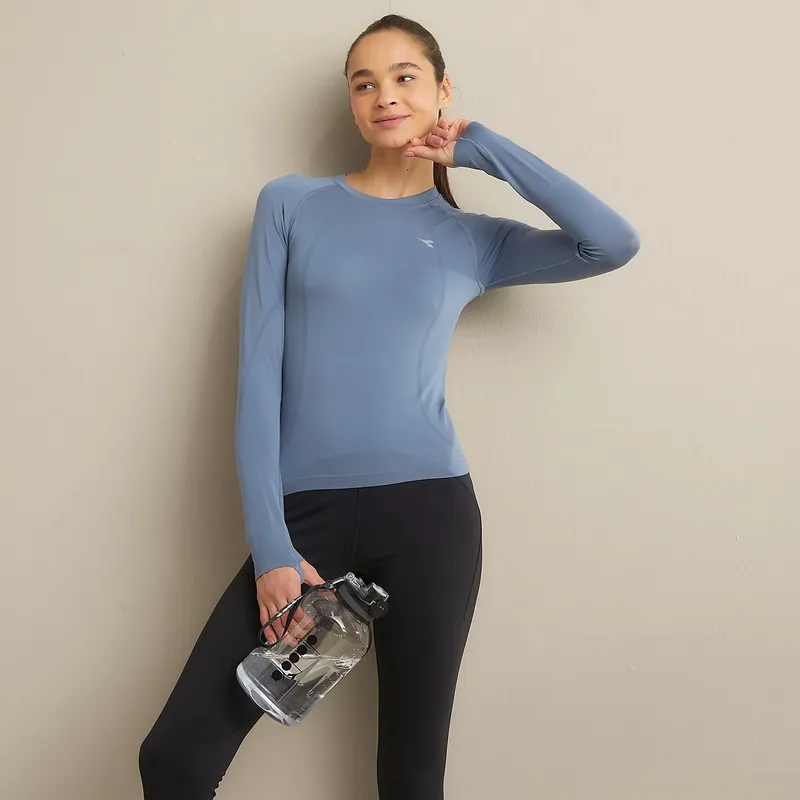 DIADORA - Polo Manga Corta Deportivo Seamless Mujer Diadora