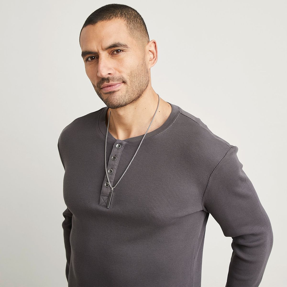 MOSSIMO - Polo 100% Algodón Manga Larga Hombre Mossimo