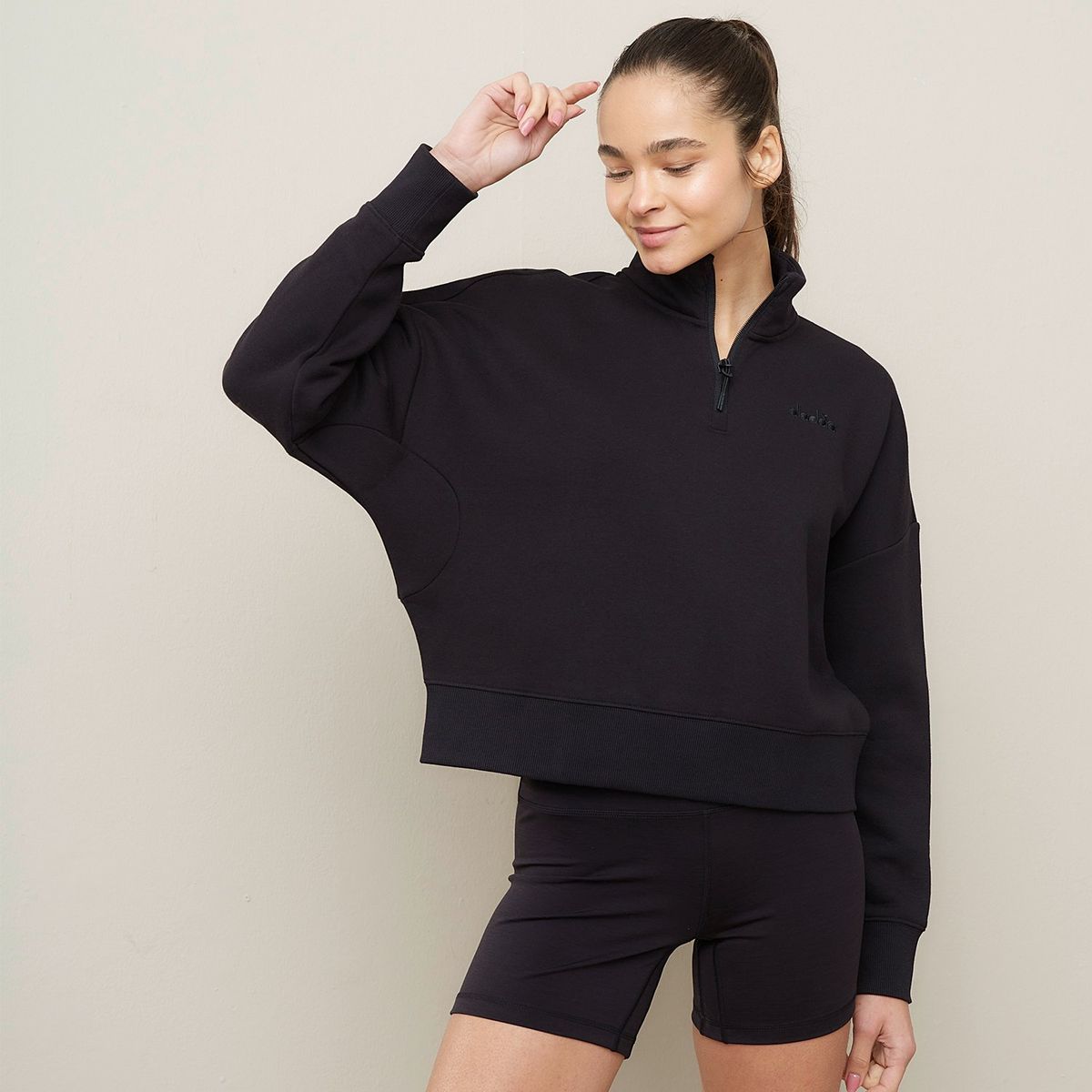 DIADORA - Polera Half Zipper Deportiva Mujer Diadora