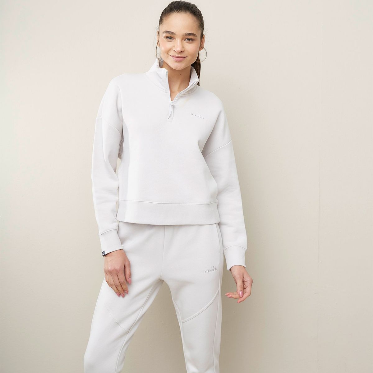 DIADORA - Polera Half Zipper Deportiva Mujer Diadora