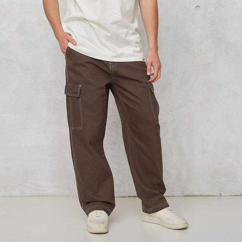 BEARCLIFF - Jean 100% Algodón Cargo Hombre Bearcliff