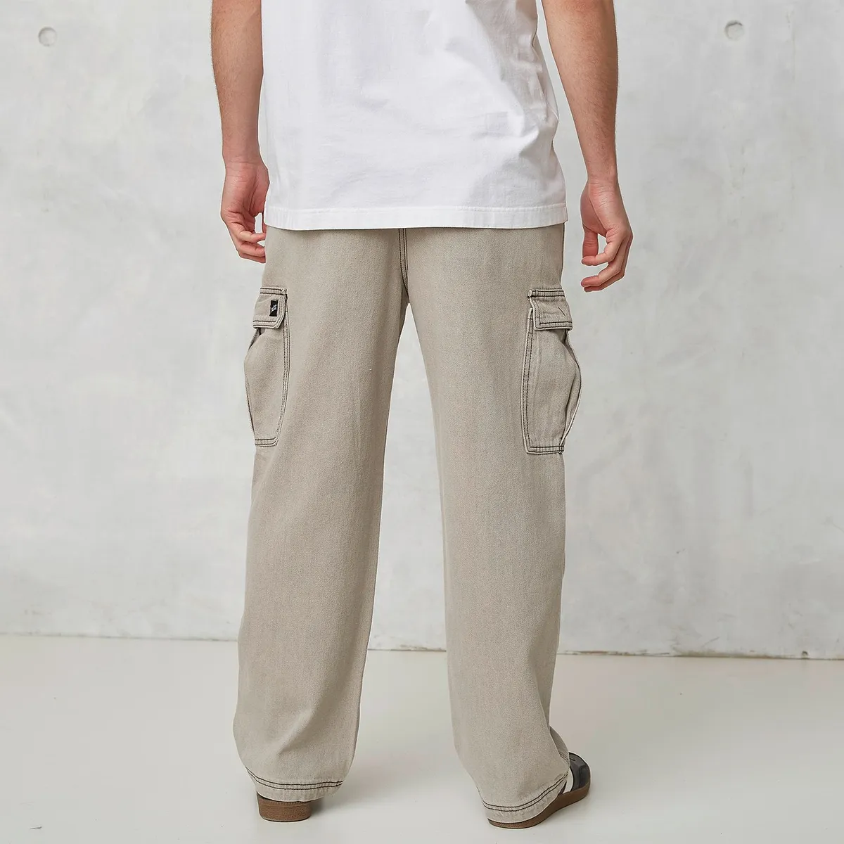 BEARCLIFF - Jean 100% Algodón Cargo Hombre Bearcliff