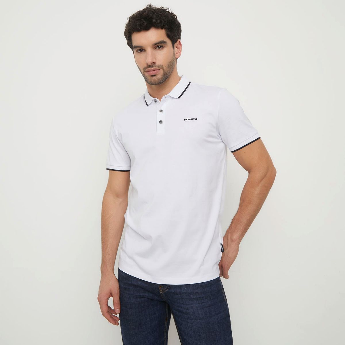 MOSSIMO - Polo 100% Algodón Casual Hombre Mossimo