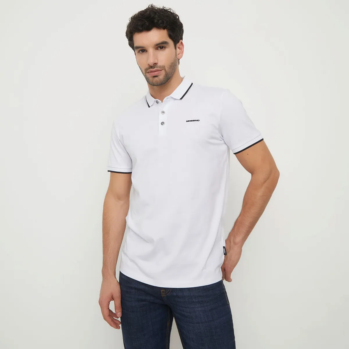MOSSIMO - Polo 100% Algodón Casual Hombre Mossimo