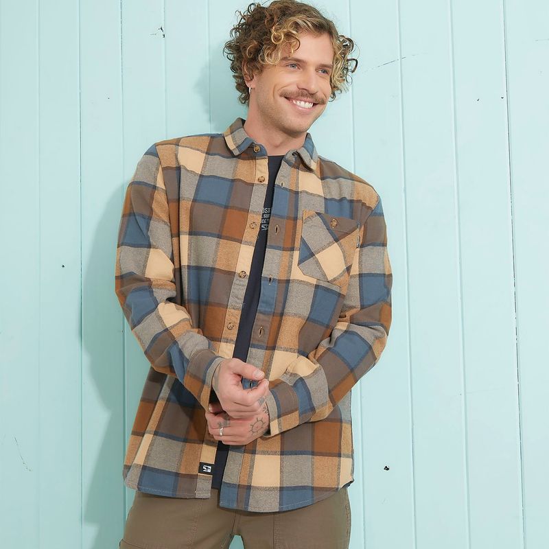 DOO AUSTRALIA - Camisa 100% Algodón Casual Hombre Doo Australia