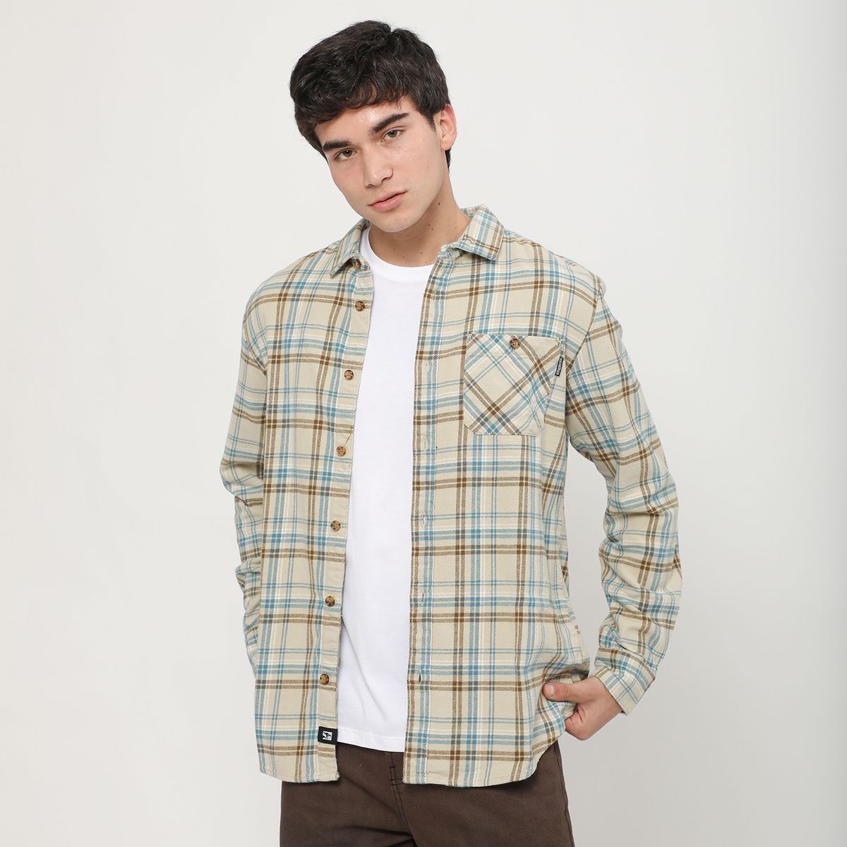 DOO AUSTRALIA - Camisa 100% Algodón Casual Hombre Doo Australia