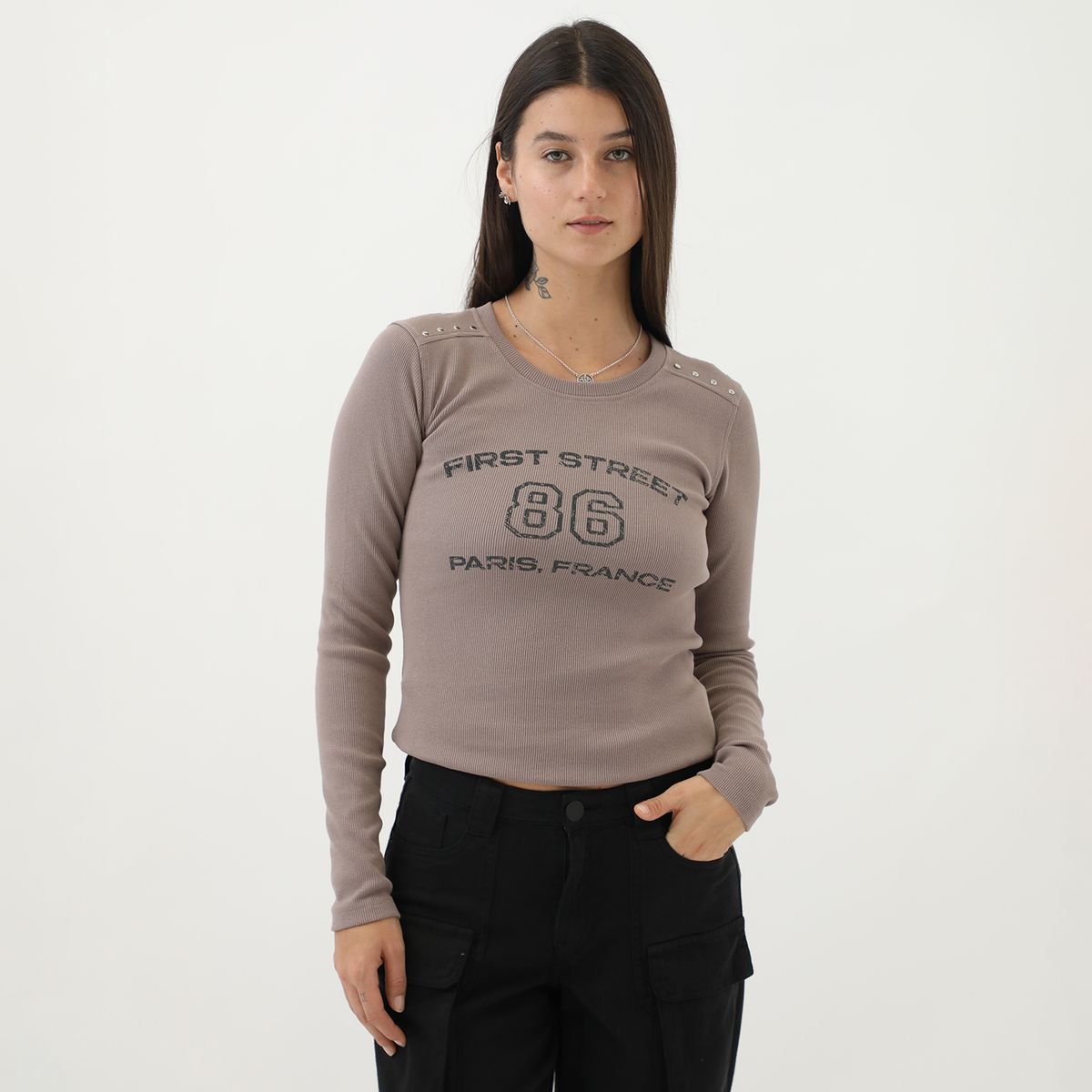 DENIMLAB - Polo Casual Mujer Denimlab