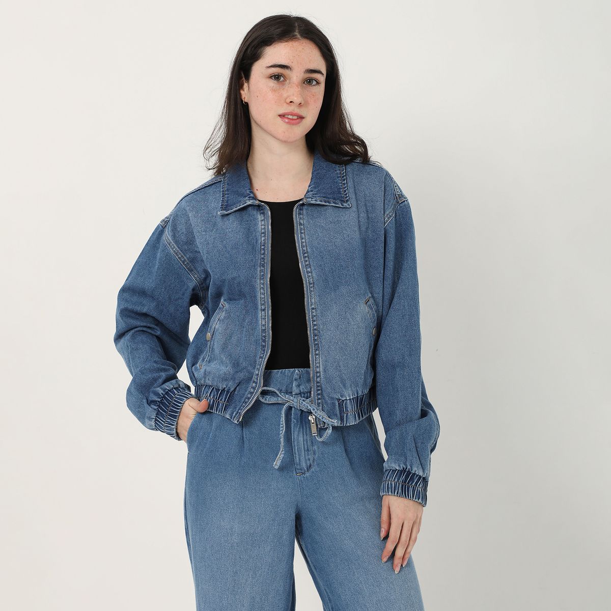 AMERICAN ABBEY - Casaca De Jean Mujer American Abbey