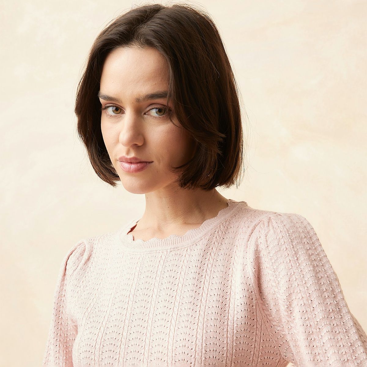 ELLE - Polo Manga Larga Casual Mujer Elle