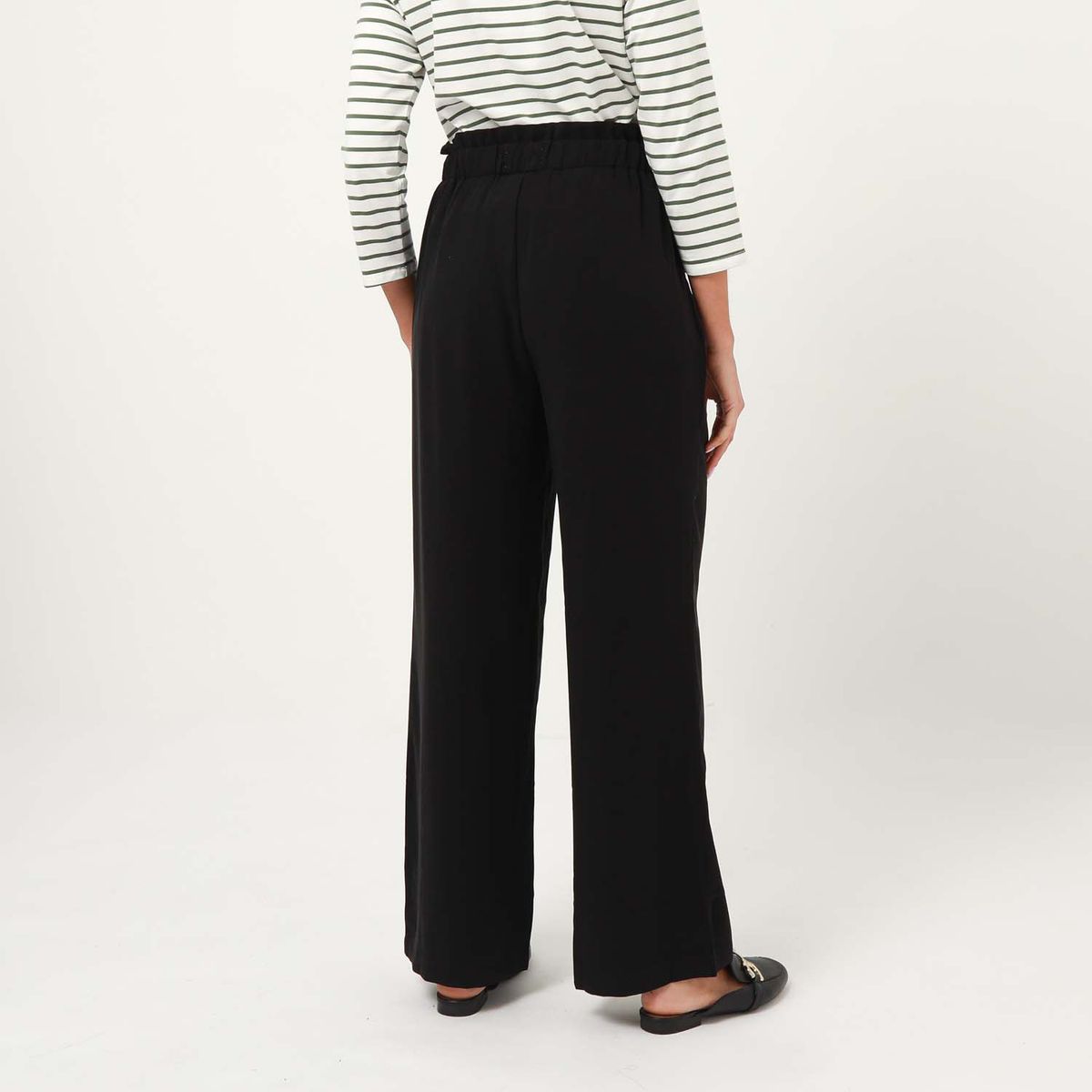 ELLE - Pantalón Palazzo Casual Mujer Elle