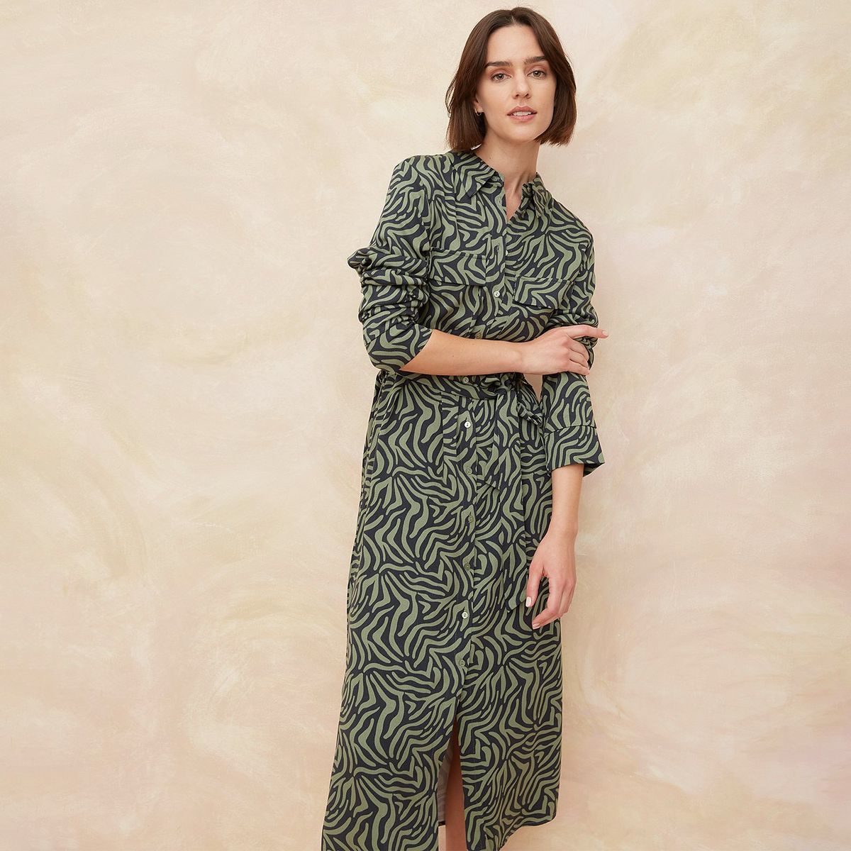 ELLE - Vestido Largo Casual Mujer Elle