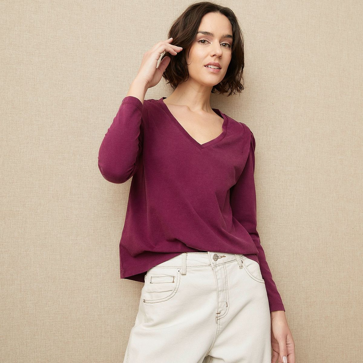 UNIVERSITY CLUB - Polo Manga Larga Casual Mujer University Club