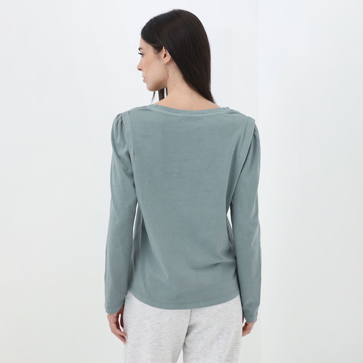 UNIVERSITY CLUB - Polo Manga Larga Casual Mujer University Club