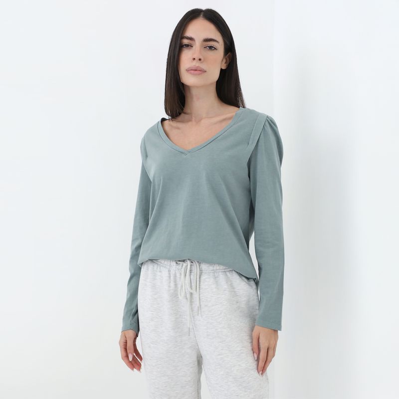 UNIVERSITY CLUB - Polo Manga Larga Casual Mujer University Club