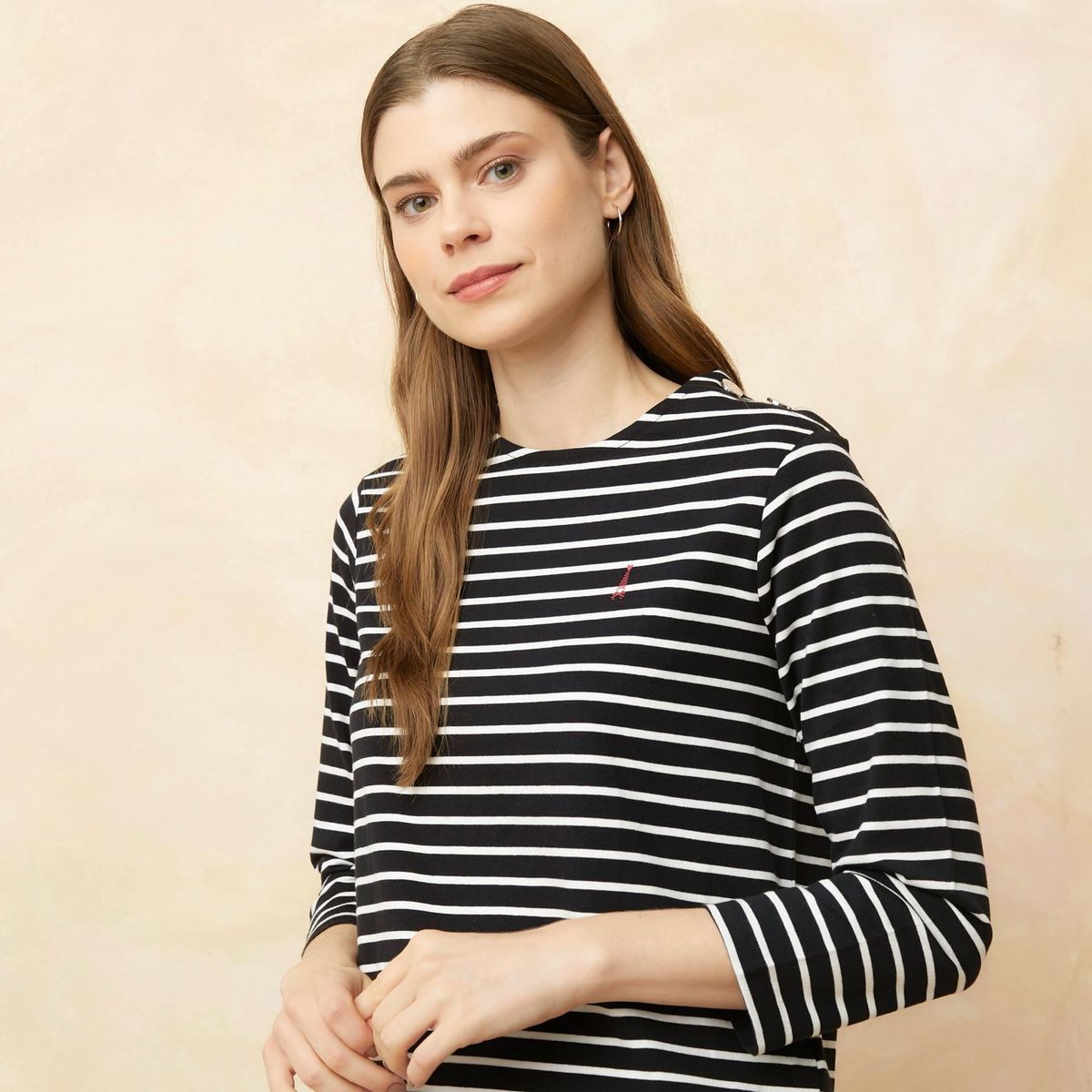 ELLE - Polo Manga Larga Algodón Mujer Elle