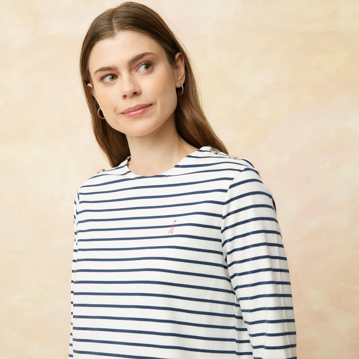 ELLE - Polo Manga Larga Algodón Mujer Elle