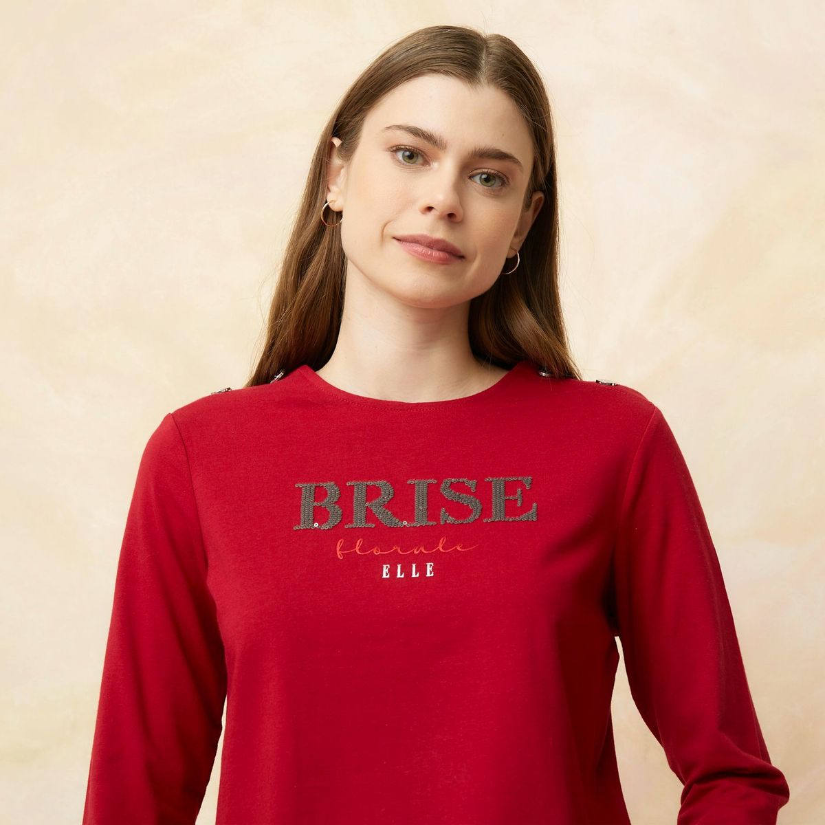 ELLE - Polo Manga Larga Algodón Mujer Elle