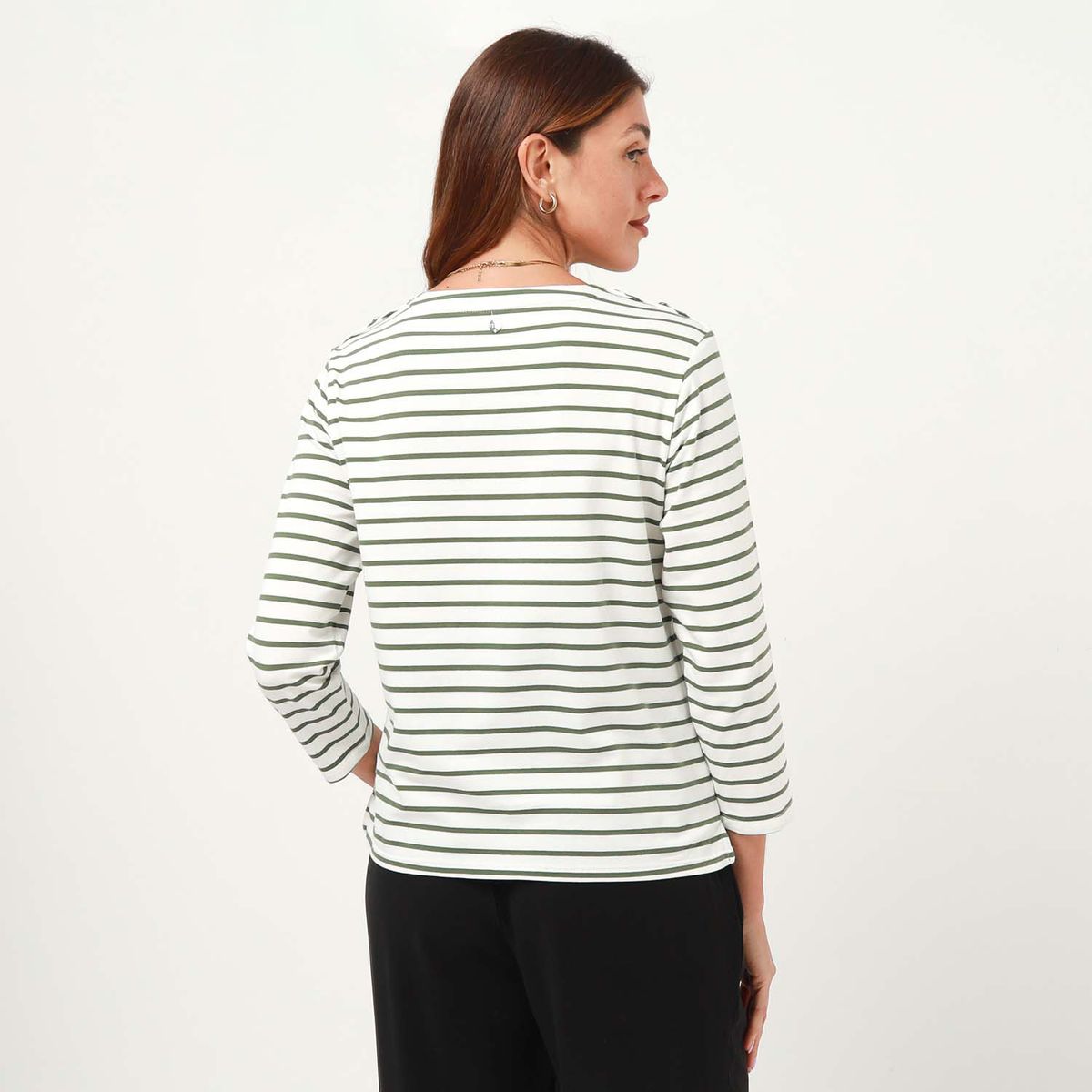 ELLE - Polo Manga Larga Algodón Mujer Elle