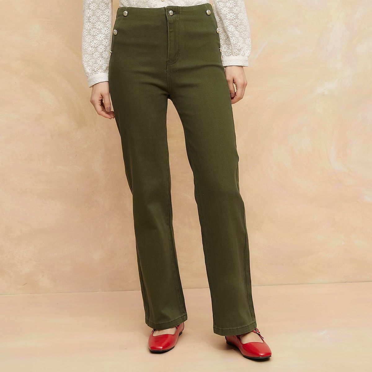 ELLE - Jean Recto Algodón Mujer Elle