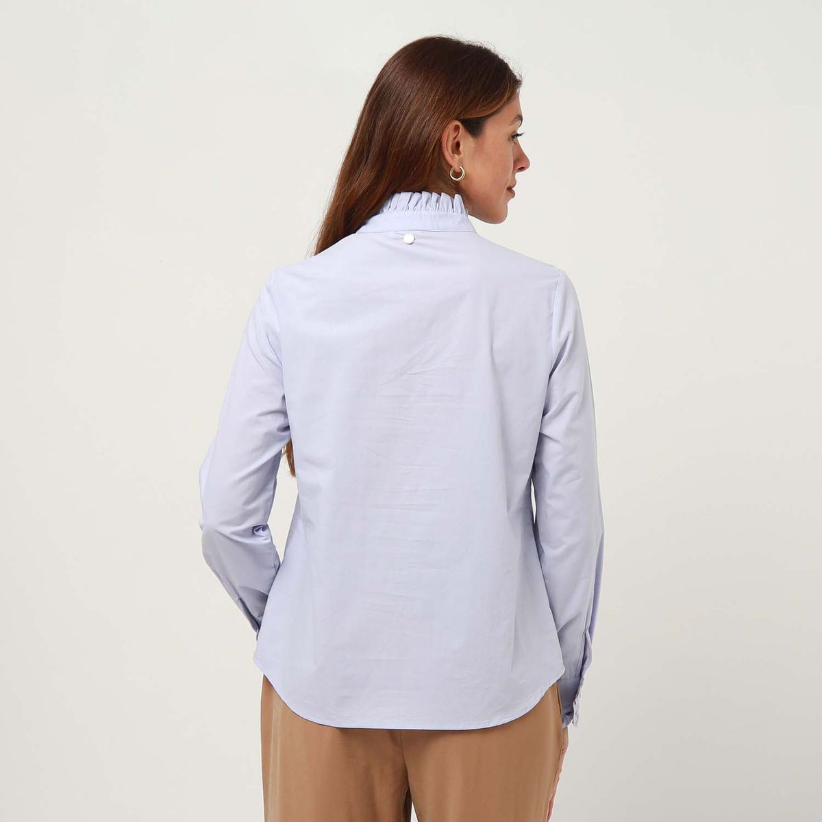 ELLE - Blusa Manga Larga 100% Algodón Mujer Elle