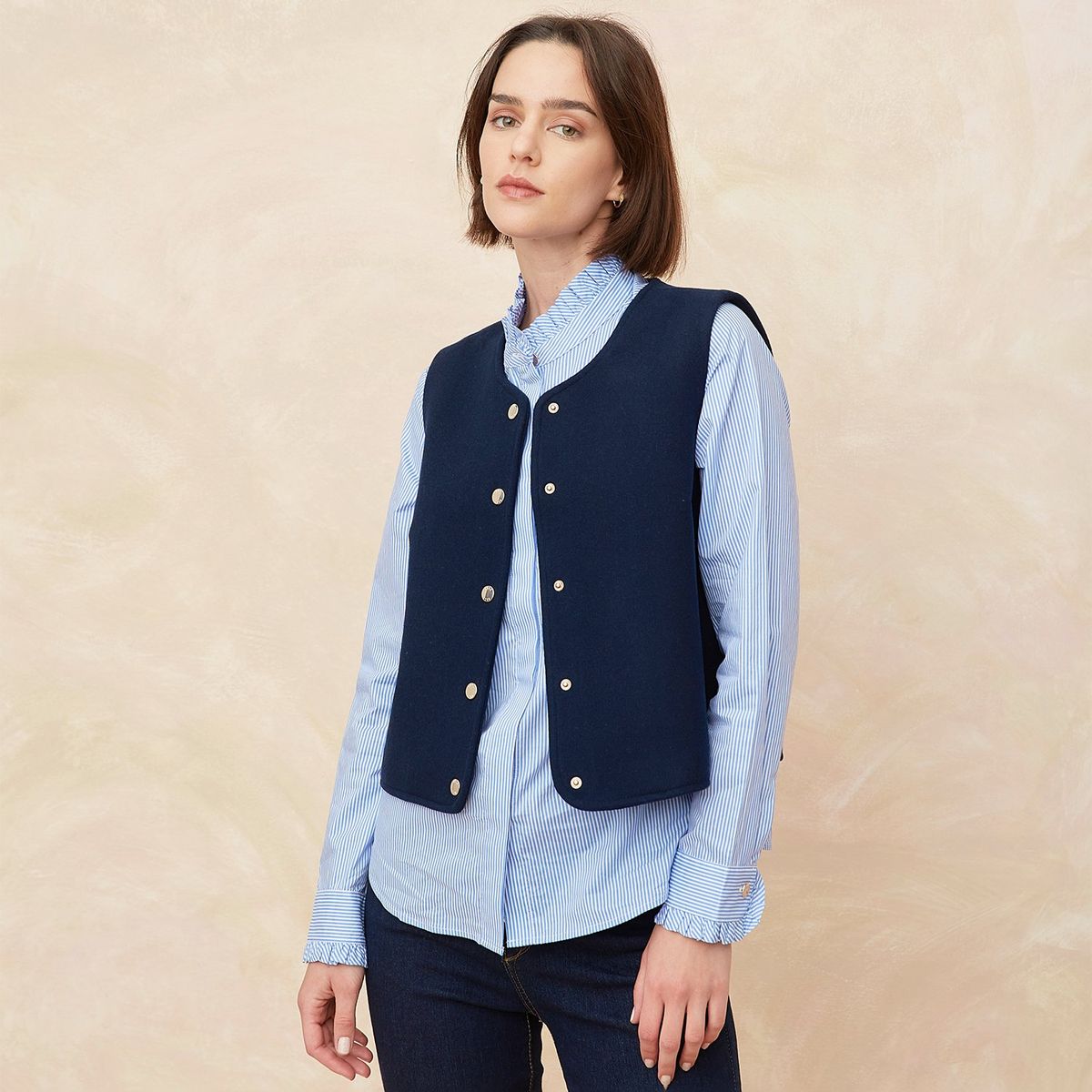 ELLE - Abrigo Casual Mujer Elle