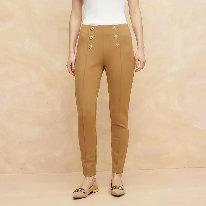 ELLE - Pantalón Leggings Casual Mujer Elle