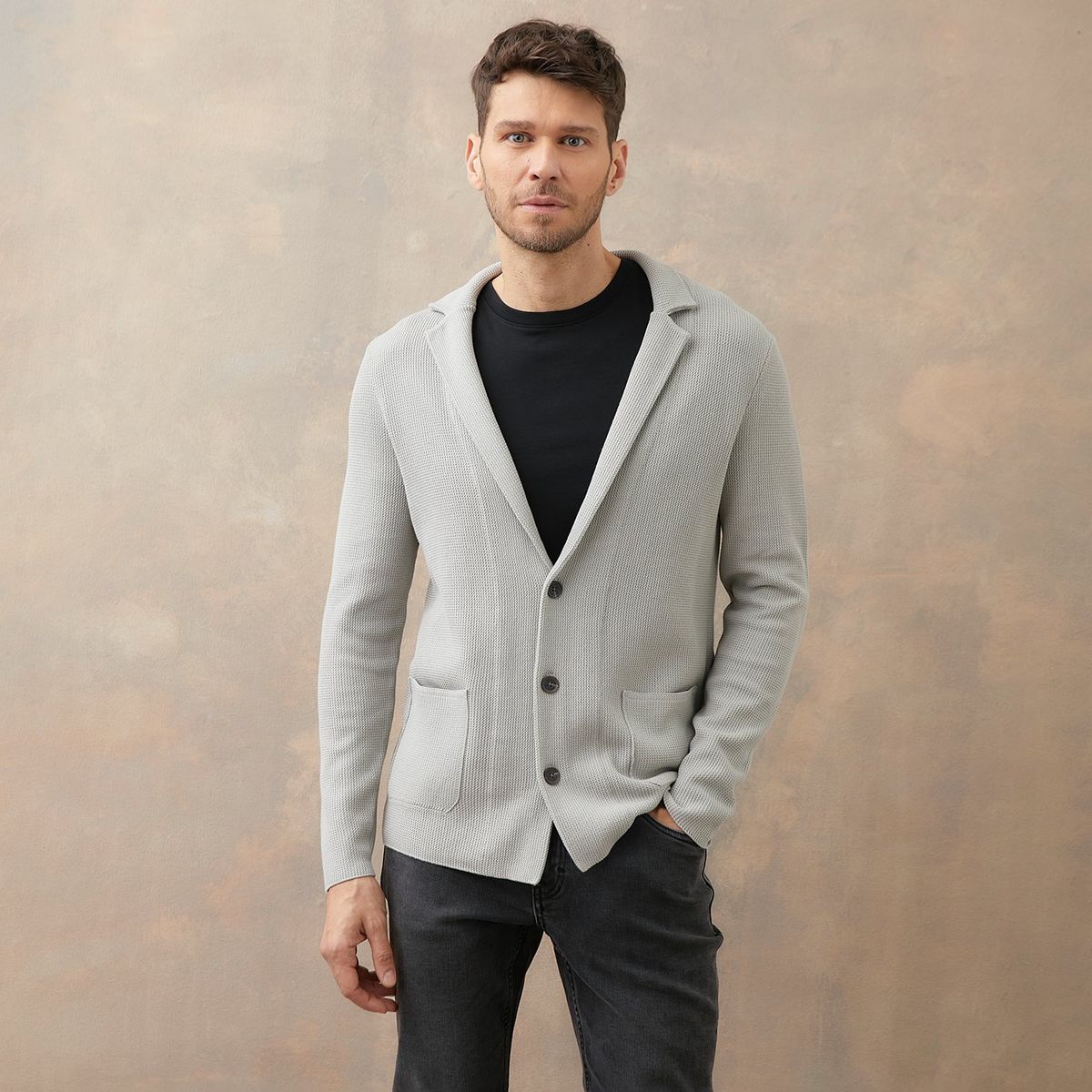 WOLF&HANK - Cardigan 100% Algodón Hombre Wolf&hank