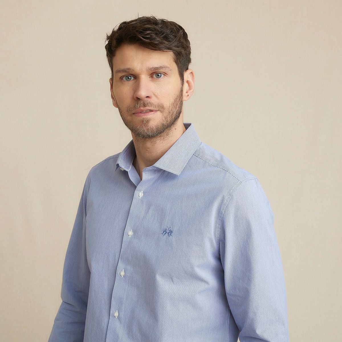 LA MARTINA - Camisa 100% Algodón Sport Hombre La Martina