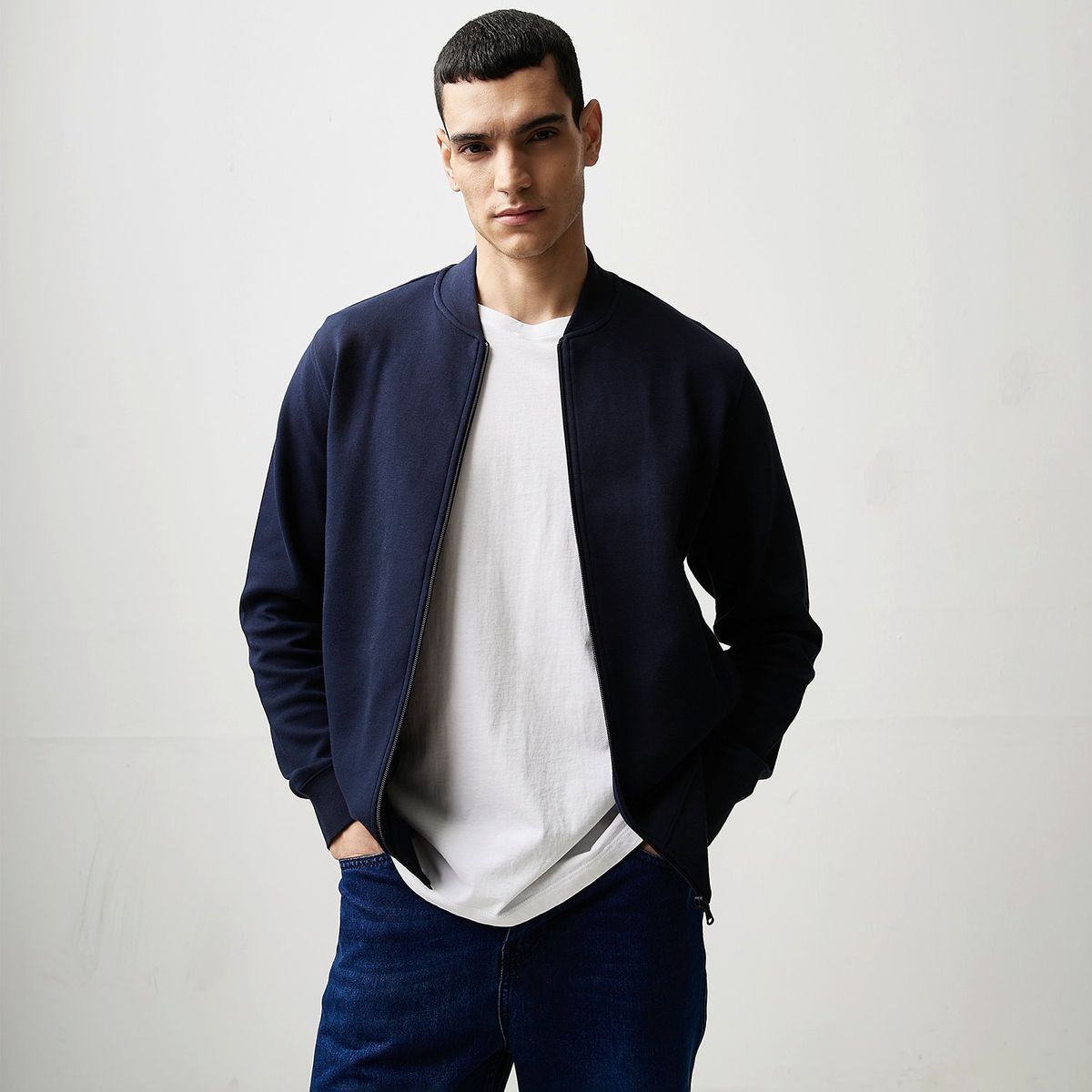 BASEMENT - Polera Algodón Casual Regular Hombre Basement