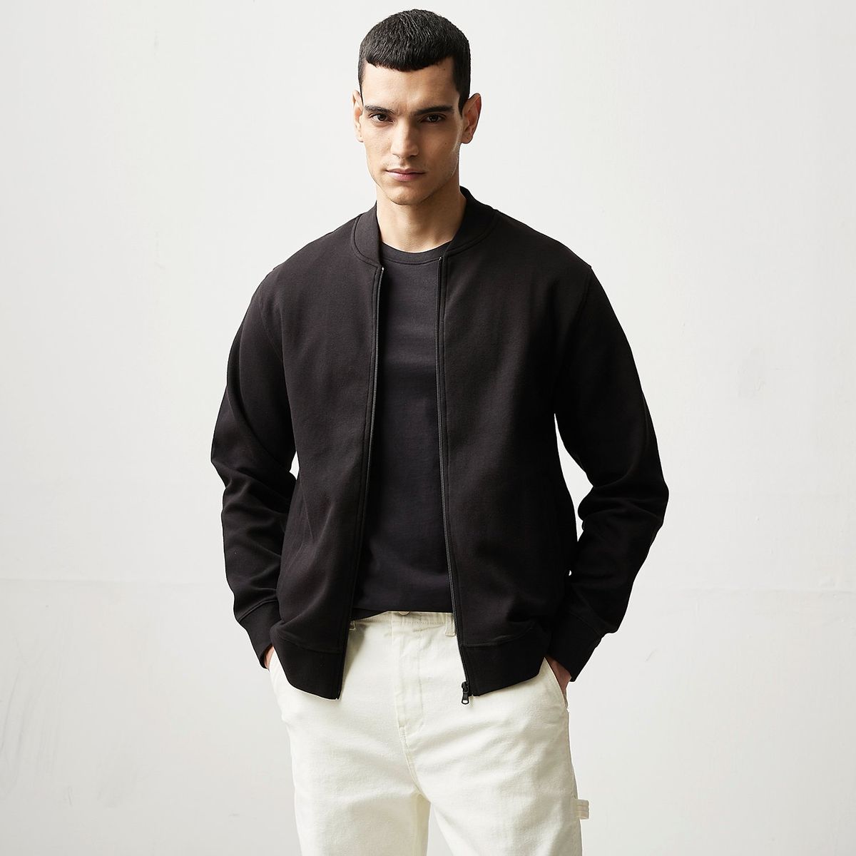 BASEMENT - Polera Algodón Casual Regular Hombre Basement