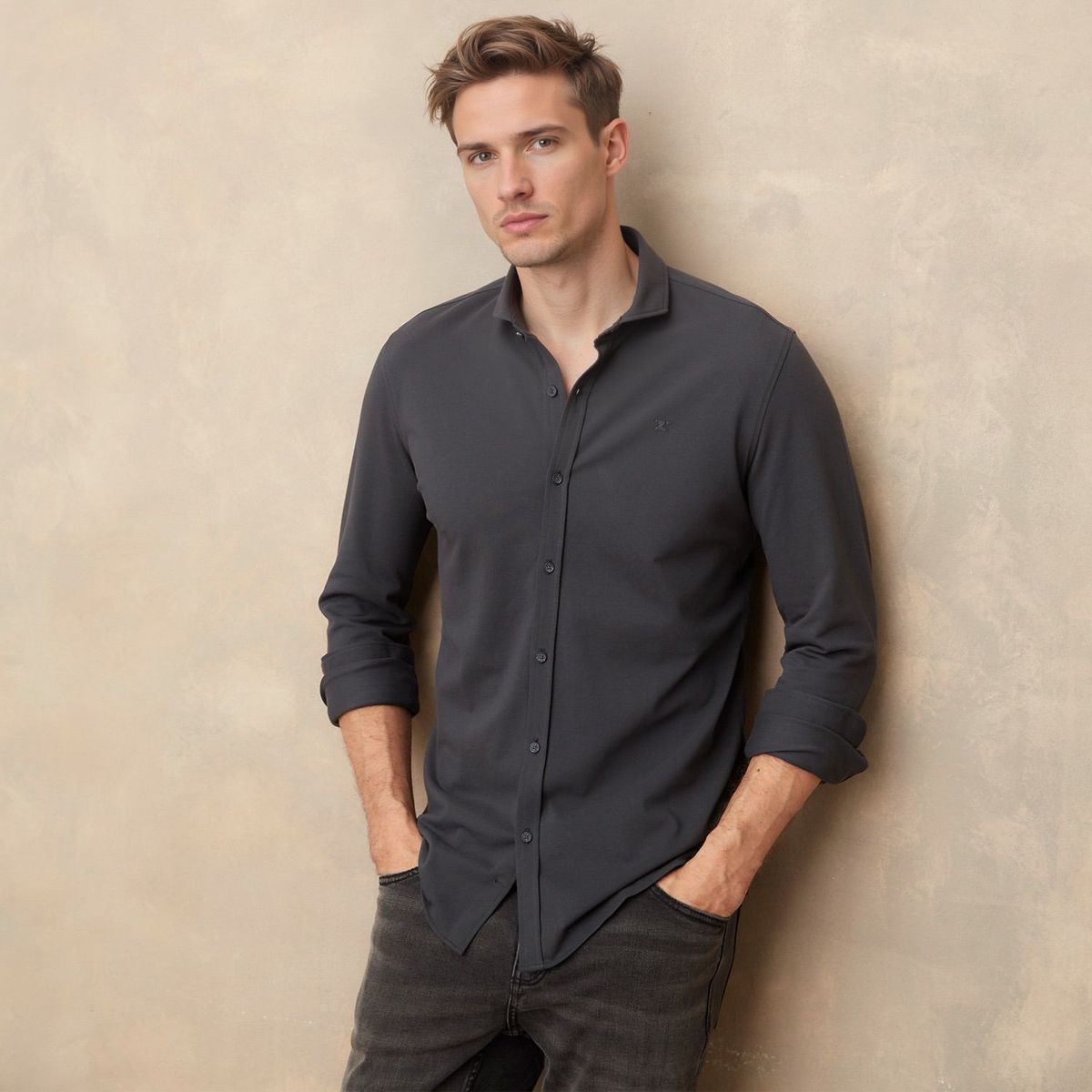 WOLF&HANK - Camisa Casual Hombre Wolf&hank