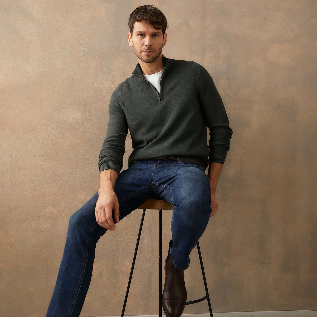 WOLF&HANK - Chompa Sport Casual Hombre Wolf&hank