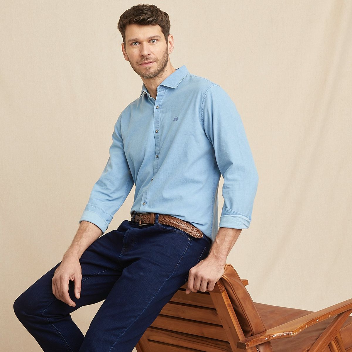 LA MARTINA - Camisa 100% Algodón Sport Hombre La Martina