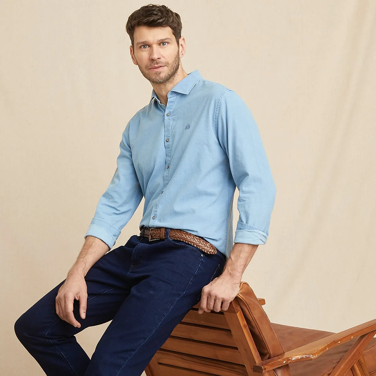 LA MARTINA - Camisa 100% Algodón Sport Hombre La Martina