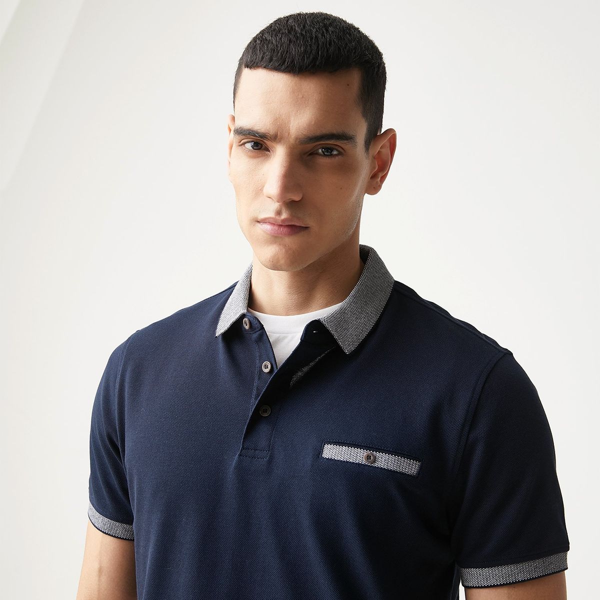 BASEMENT - Polo 100% Algodón Manga Corta Hombre Basement