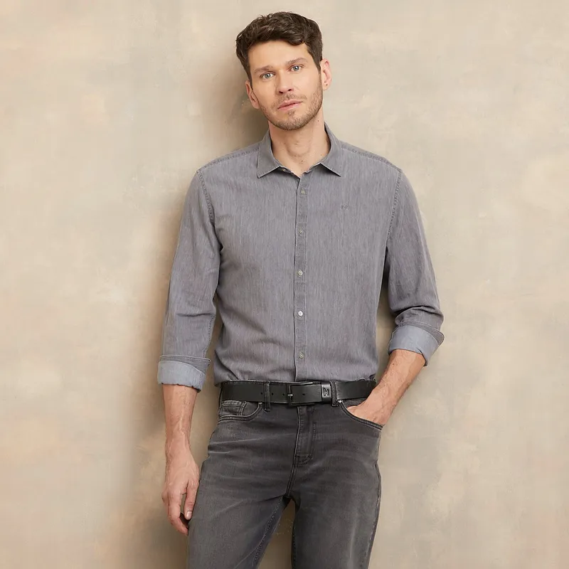 WOLF&HANK - Camisa 100% Algodón Sport Hombre Wolf&hank