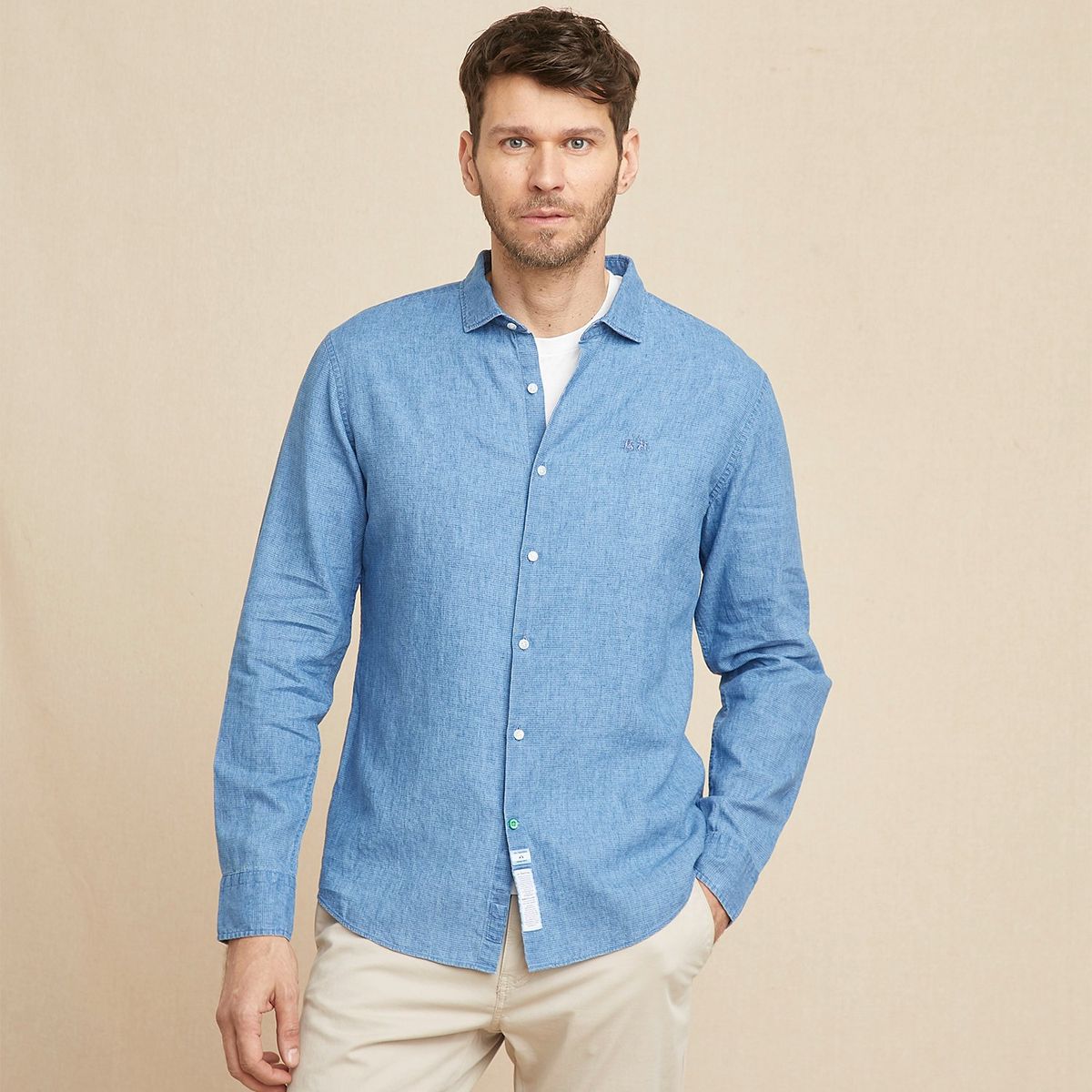 LA MARTINA - Camisa Lino Casual Hombre La Martina