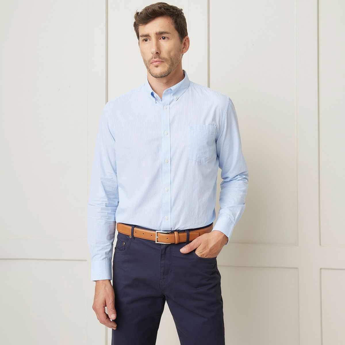 CHRISTIAN LACROIX - Camisa 100% Algodón Sport Hombre Christian Lacroix