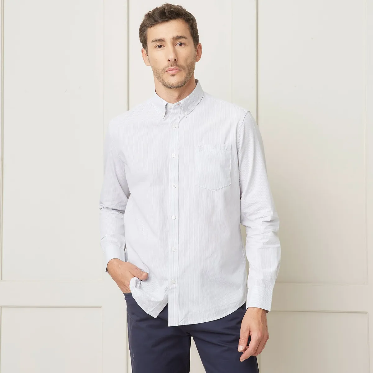 CHRISTIAN LACROIX - Camisa 100% Algodón Sport Hombre Christian Lacroix