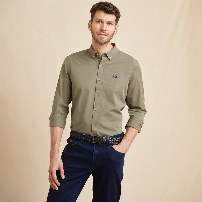 LA MARTINA - Camisa 100% Algodón Sport Hombre La Martina