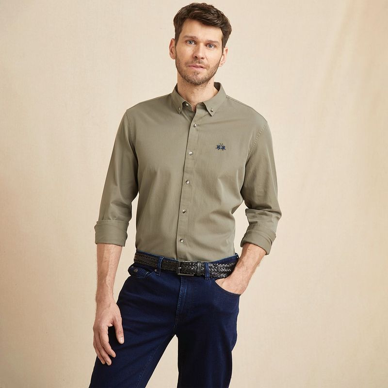 LA MARTINA - Camisa 100% Algodón Sport Hombre La Martina