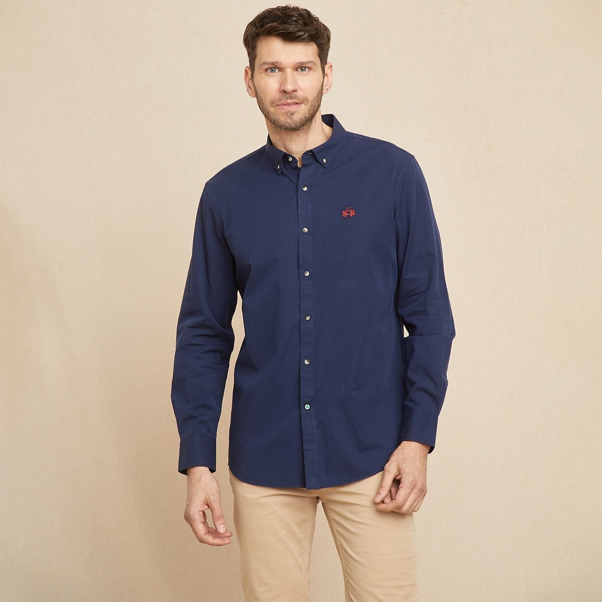 LA MARTINA - Camisa 100% Algodón Sport Hombre La Martina