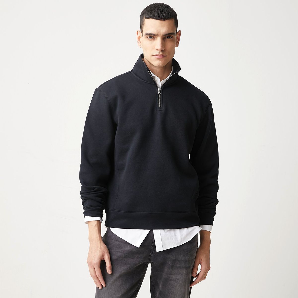 BASEMENT - Polera Casual Regular Hombre Basement