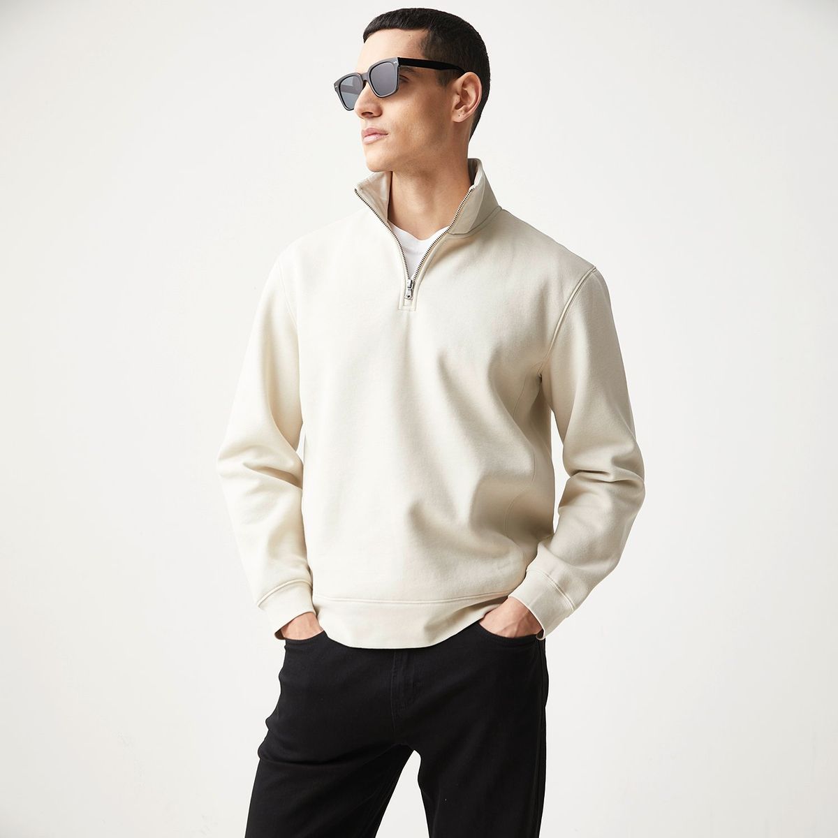 BASEMENT - Polera Casual Regular Hombre Basement