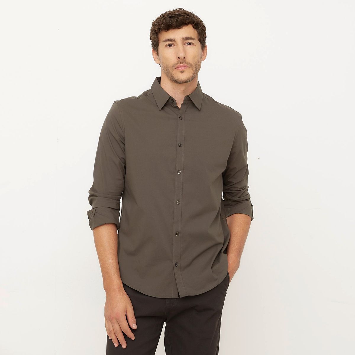 NEWPORT - Camisa Algodón Sport Hombre Newport