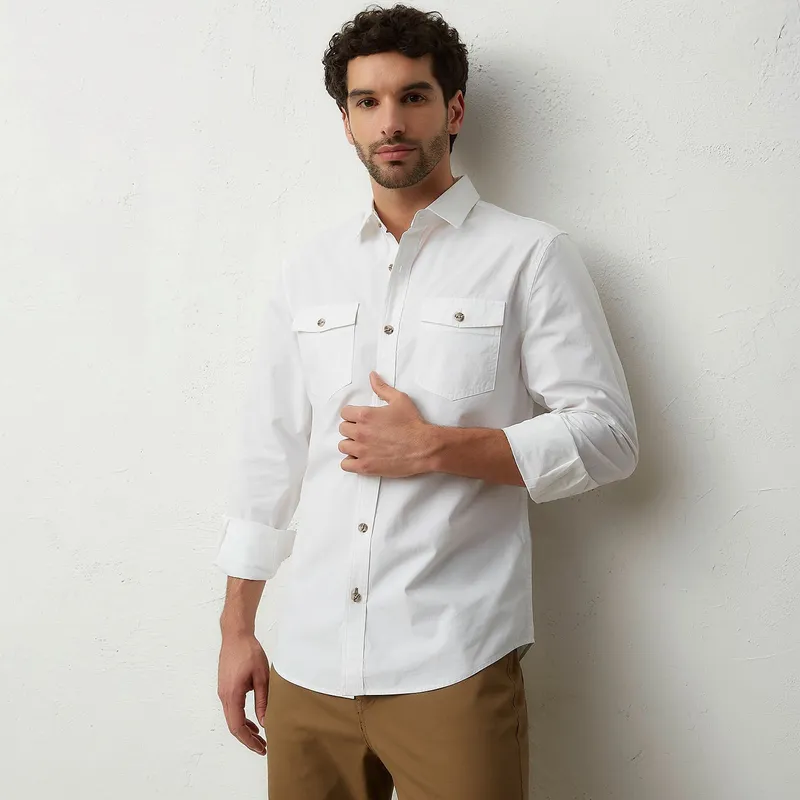 UNIVERSITY CLUB - Camisa 100% Algodón Casual Hombre University Club