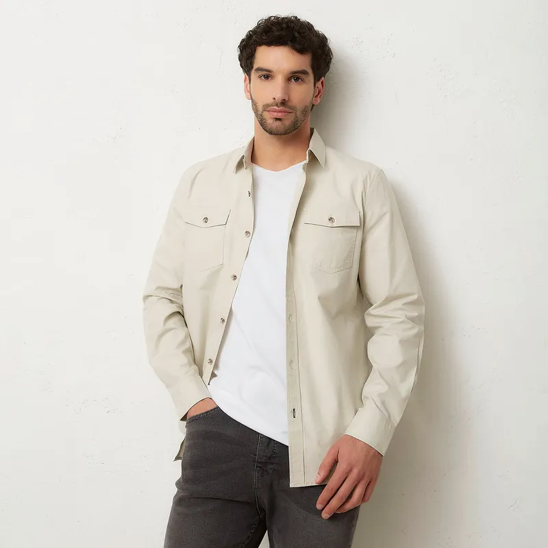 UNIVERSITY CLUB - Camisa 100% Algodón Casual Hombre University Club