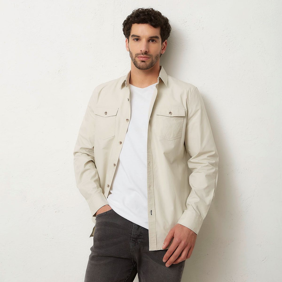 UNIVERSITY CLUB - Camisa 100% Algodón Casual Hombre University Club