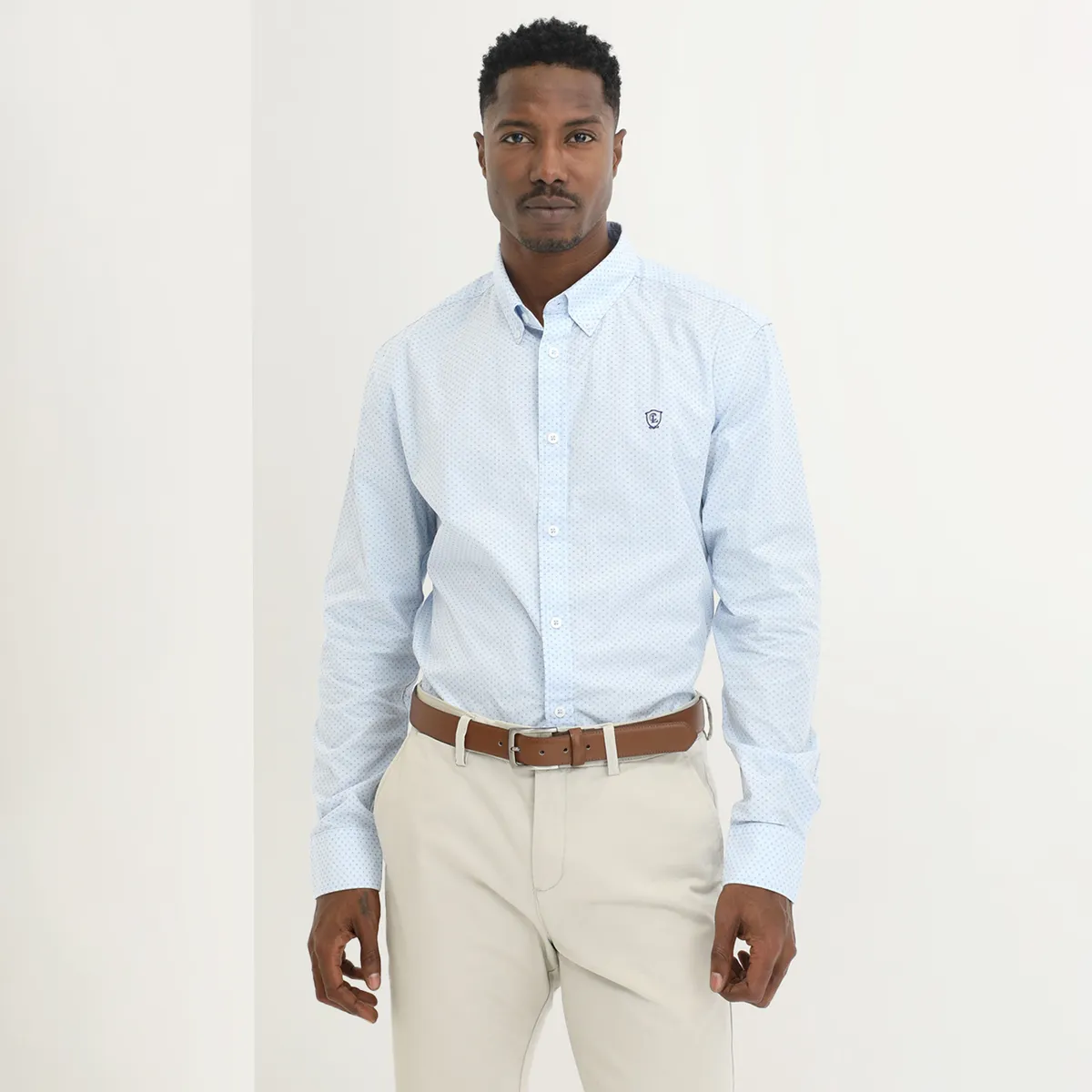 CHRISTIAN LACROIX - Camisa 100% Algodón Sport Hombre Christian Lacroix